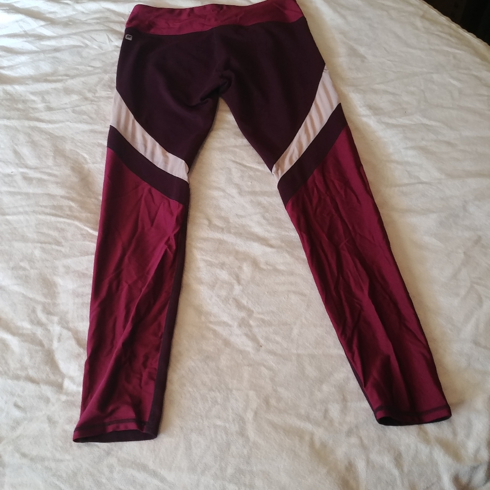 Small Fabletics Mesh Panel Full Length Leggings